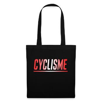 CYCLISME VELO CYCLISTE CADEAU SPORT SUISSE - Sac en tissu - noir - Devant