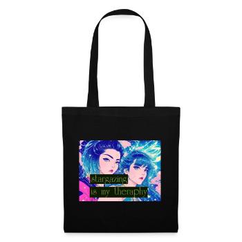 Stargazing Is My Therapy - Tote Bag - black - Front