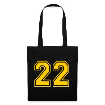 22 - Sac en tissu - noir - Devant