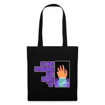 Je ne me noie pas, je dis juste bonjour 2 - Sac en tissu - noir - Devant