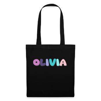 Name - Olivia - Tote Bag - black - Front