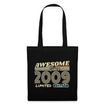 Vintage 2009 Retro - 2009 Birthday Gift - Tote Bag - black - Front