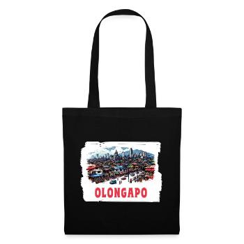 Olongapo Stadt Philippinen Urlaub Skyline - Stoffbeutel - Schwarz - Vorne