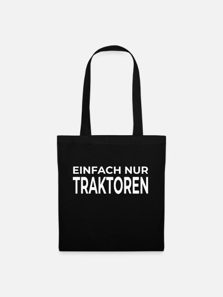 Traktor - Stoffbeutel - Schwarz