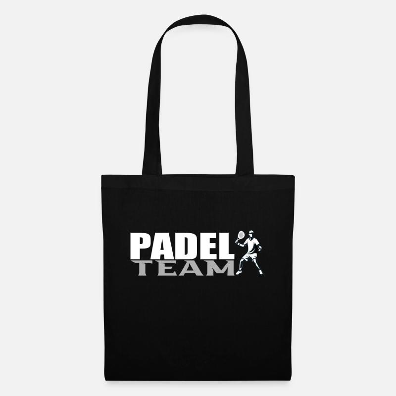 Padel-Team - Stoffbeutel - Schwarz
