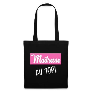 MERCI. MAÎTRESSE. MERCI MAÎTRESSE - Sac en tissu - noir - Devant