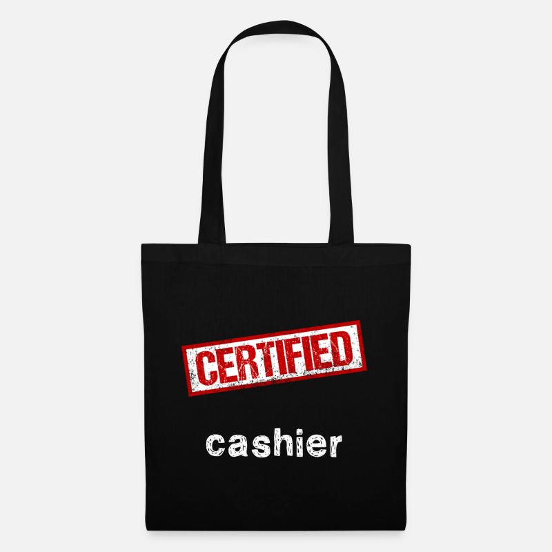 Caissier - Sac en tissu - noir