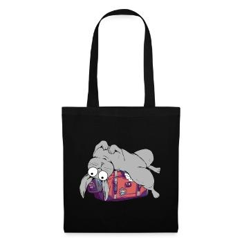 Lapin Valise Voyage Voyage Vacances Vacances Prêts Lapins - Sac en tissu - noir - Devant
