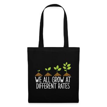 We All Grow At Different Rates - Tote Bag - black - Front