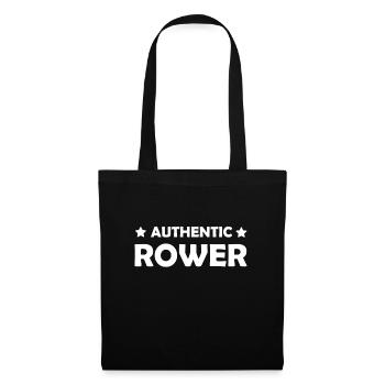 Authentic Rower - Sport - Rowing - Aviron - Rudern - Tote Bag - black - Front
