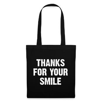 Thanks For Your Smile - Tote Bag - black - Front