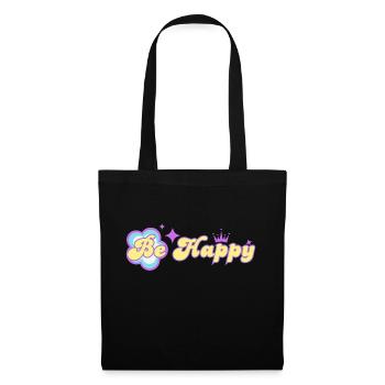 Be Happy - Tote Bag - black - Front