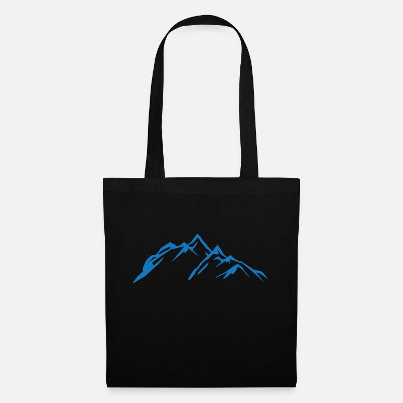 berge - Stoffbeutel - Schwarz