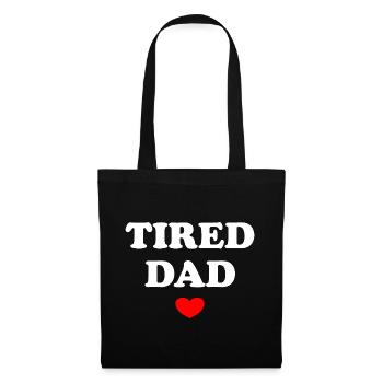 Tired Dad - Tote Bag - black - Front