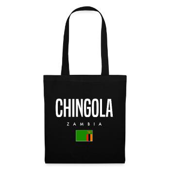 Chingola Sambia - Stoffbeutel - Schwarz - Vorne