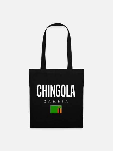 Chingola Sambia - Stoffbeutel - Schwarz