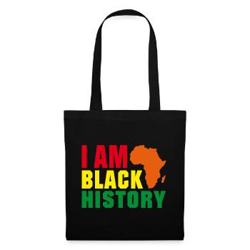 I am Black History - Stoffbeutel - Schwarz - Vorne