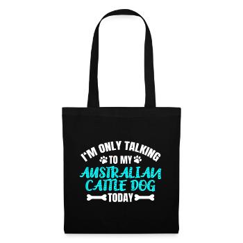 Bétail australien Propriétaire de chien Propriétaire - Sac en tissu - noir - Devant