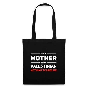 Mère et Palestinien - Rien ne me fait peur - Sac en tissu - noir - Devant
