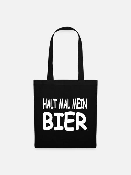 Bier - Stoffbeutel - Schwarz