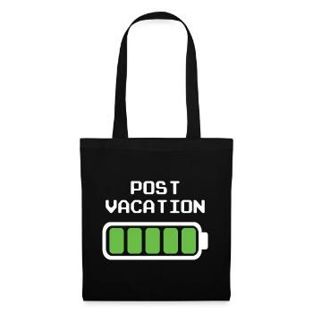 Post Vacation Design – Full Battery Indicator - Tote Bag - black - Front