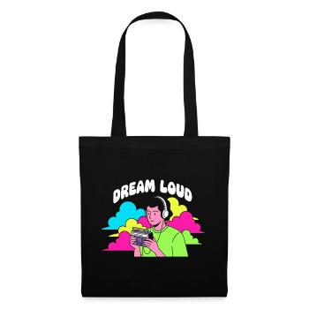 Dream Loud Neon Vibes - Tote Bag - black - Front