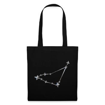 Sternenreihe Konstellation Design - Stoffbeutel - Schwarz - Vorne