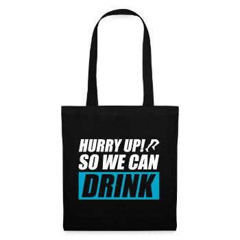 So we can drink funny running jogging runner - Tote Bag - black - Front