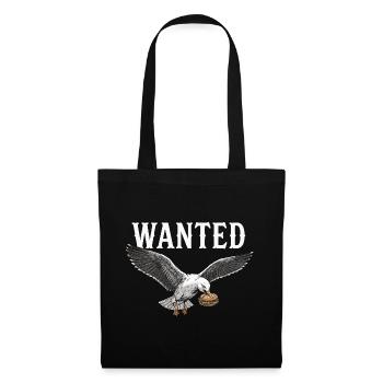 Mouette de rouleau de poisson recherché - Sac en tissu - noir - Devant