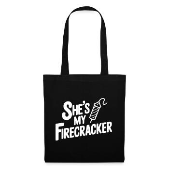 She's My Firecracker - Tote Bag - black - Front