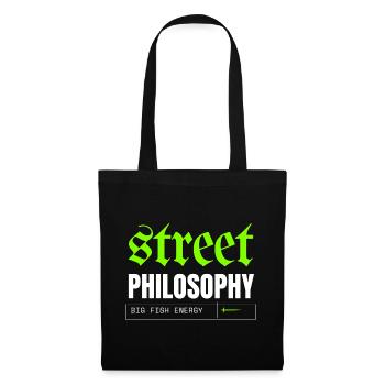 Philosophie Urbaine et Énergie Poisson - Sac en tissu - noir - Devant