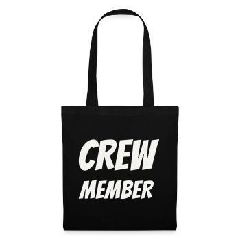 Crew Member Comic Fun Team Staff Event Festival - Tote Bag - black - Front