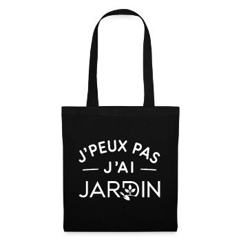 Jardin Humour Cadeau Amoureux du Jardinage - Sac en tissu - noir - Devant