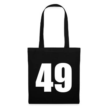 49 - Sac en tissu - noir - Devant
