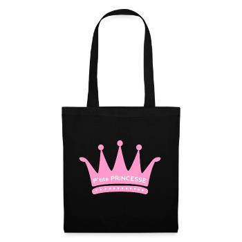 P'tite Princesse - Sac en tissu - noir - Devant