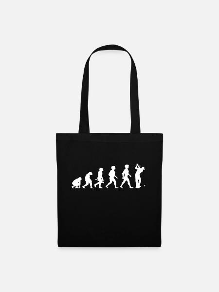 Evolution Golf Golfer Golfer Terrain de golf - Sac en tissu - noir