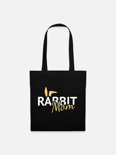 Rabbit Mom Hasenohren - Stoffbeutel - Schwarz
