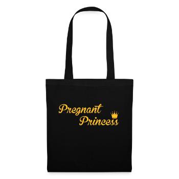 Pregnant Princess - Stoffbeutel - Schwarz - Vorne