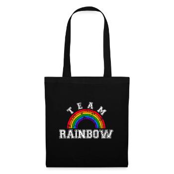 Team Rainbow LGBT Gay Pride Rainbow CSD - Tote Bag - black - Front