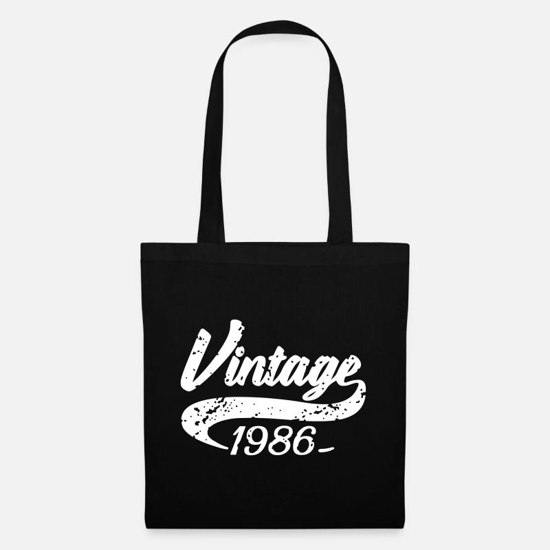 Vintage 1986 - Stoffbeutel - Schwarz