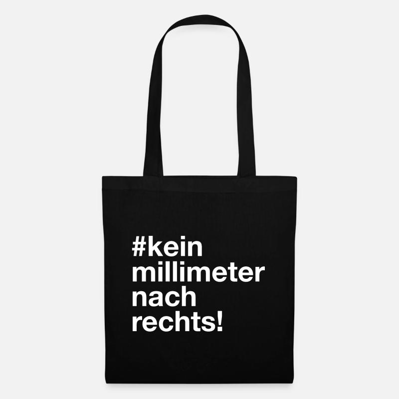 kein millimeter nach rechts fridays for future - Stoffbeutel - Schwarz