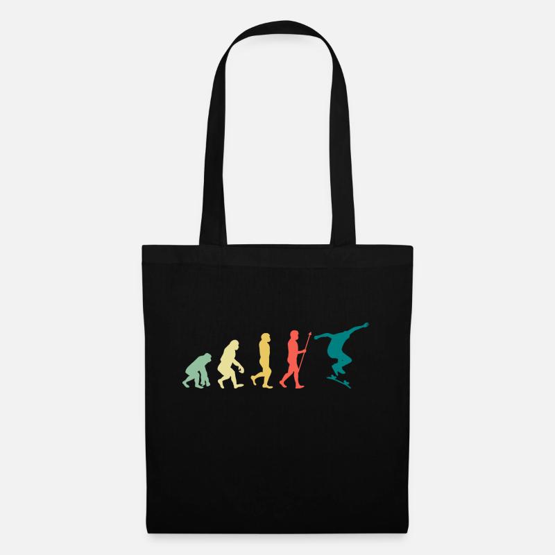 Skater Evolution Skateboard Skateboarding - Sac en tissu - noir