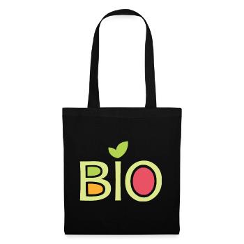 Bio Team Company Club Friends Fruits Food Vegan - Sac en tissu - noir - Devant