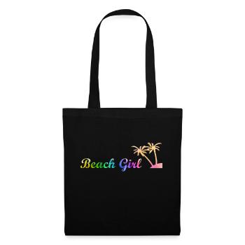 Beach Girl - Stoffbeutel - Schwarz - Vorne