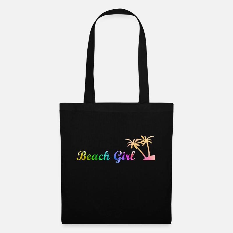Beach Girl - Stoffbeutel - Schwarz