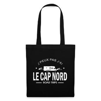 j'peux pas j'ai cap nord cadeau humour camping car - Sac en tissu - noir - Devant