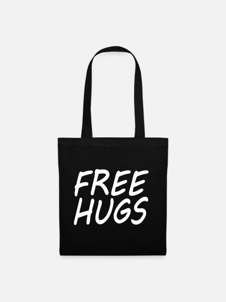 Free hugs - Stoffbeutel - Schwarz