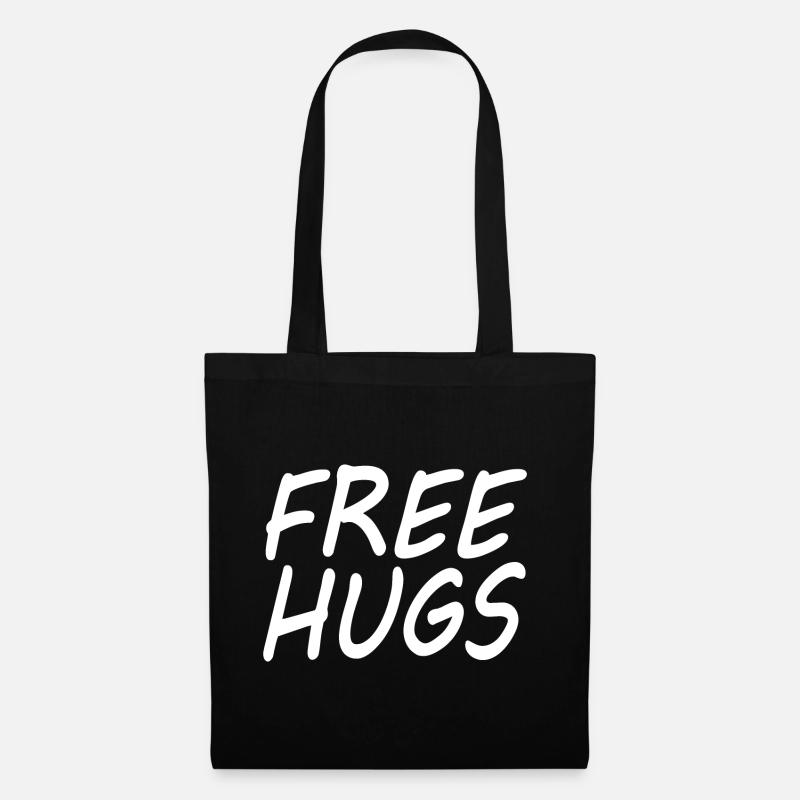 Free hugs - Stoffbeutel - Schwarz