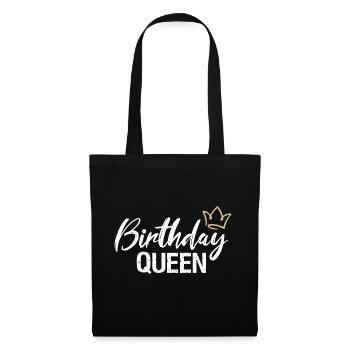 Anniversaire Reine Königin Geburtstag - Sac en tissu - noir - Devant