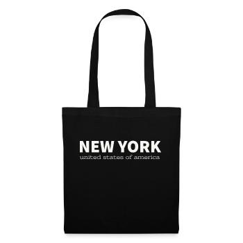 NEW YORK - Sac en tissu - noir - Devant